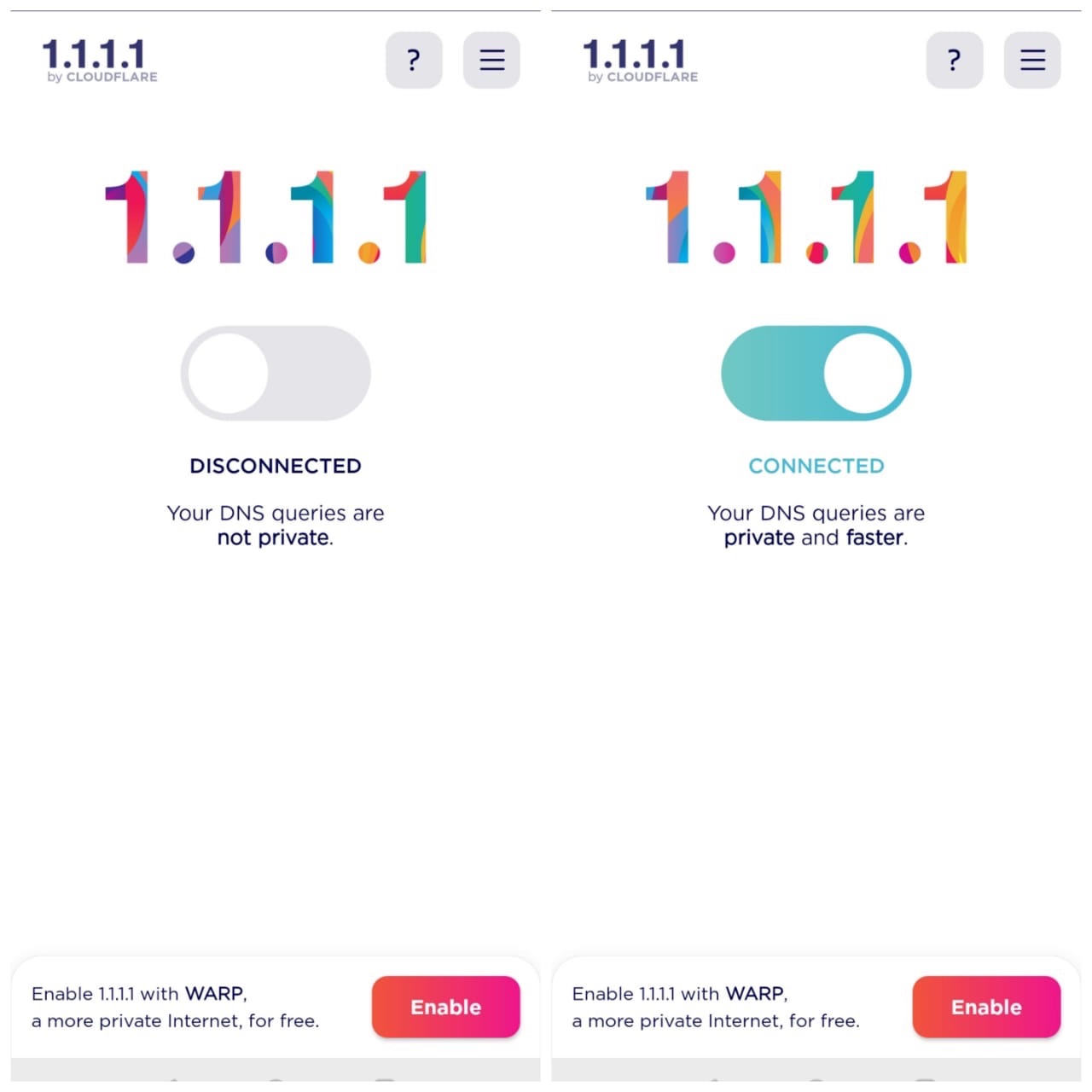 DNS 1.1.1.1'i etkinleştirin