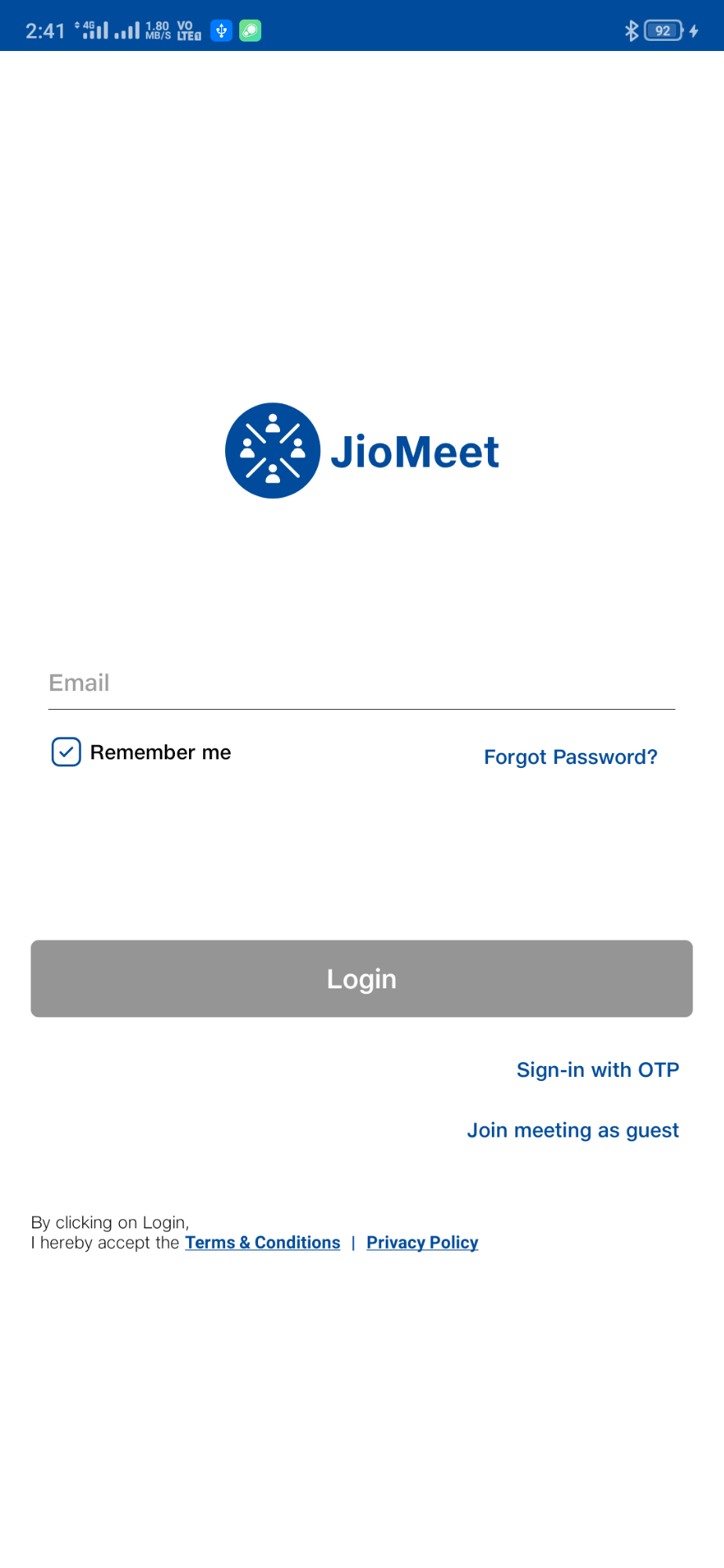 E-mail JioMeet