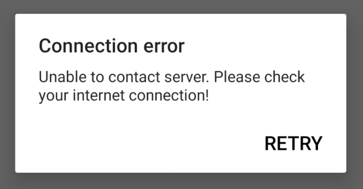 Roblox Bağlantı hatası - sunucuyla bağlantı kurulamıyor. Lütfen internet bağlantınızı kontrol edin