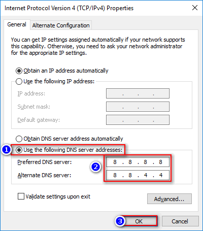 DNS פתוח של גוגל