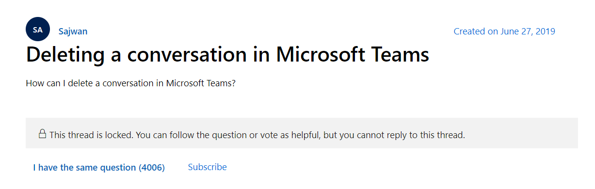 Odstranit konverzace v Microsoft Teams